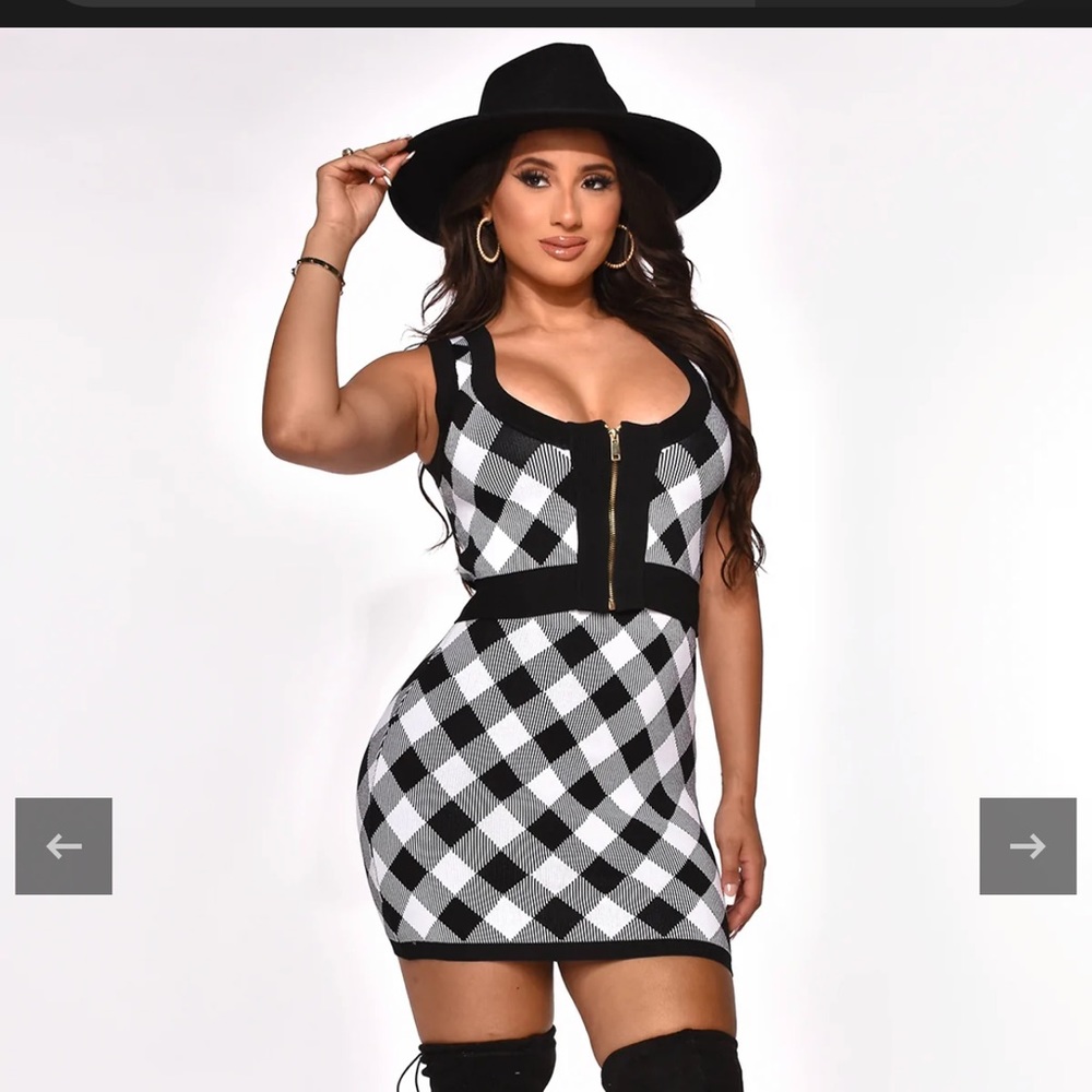 Plaid skirt  set